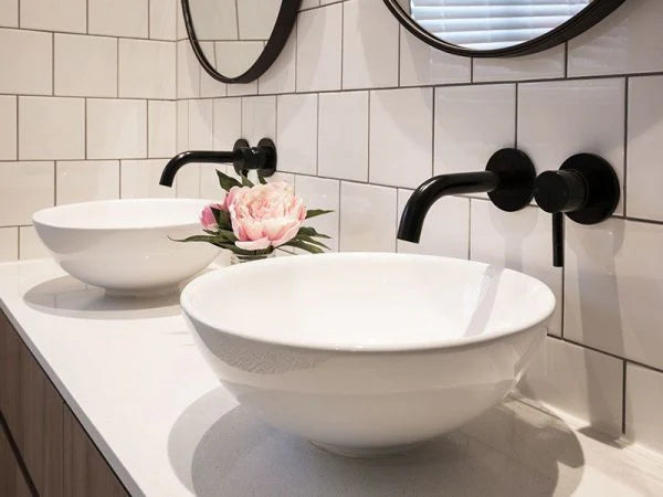 WATERWARE CARBON WALL MOUNTED BASIN MIXER