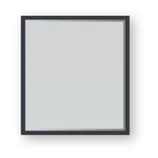750MM BROADWAY BLACK RECTANGULAR MIRRIR WITH LED & DEMISTER