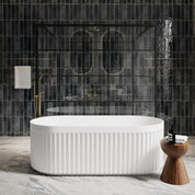LAUREL 1500 FREESTANDING BATH - MATTE WHITE