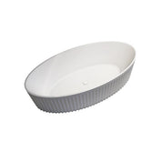 LAUREL 1800 OVAL FREESTANDING BATH - MATTE WHITE