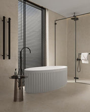 LAUREL 1800 OVAL FREESTANDING BATH - MATTE WHITE