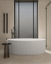 LAUREL 1800 OVAL FREESTANDING BATH - MATTE WHITE