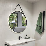 SOLACE LED MIRROR - STRAP 1050MM BLACK FRAMED