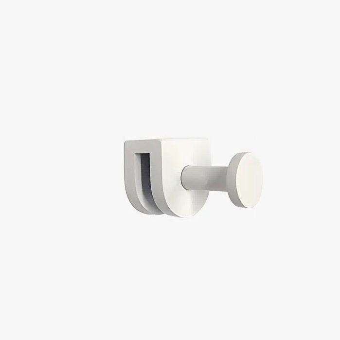 VERSA ROUND SHOWER SCREEN HOOK - Matte White