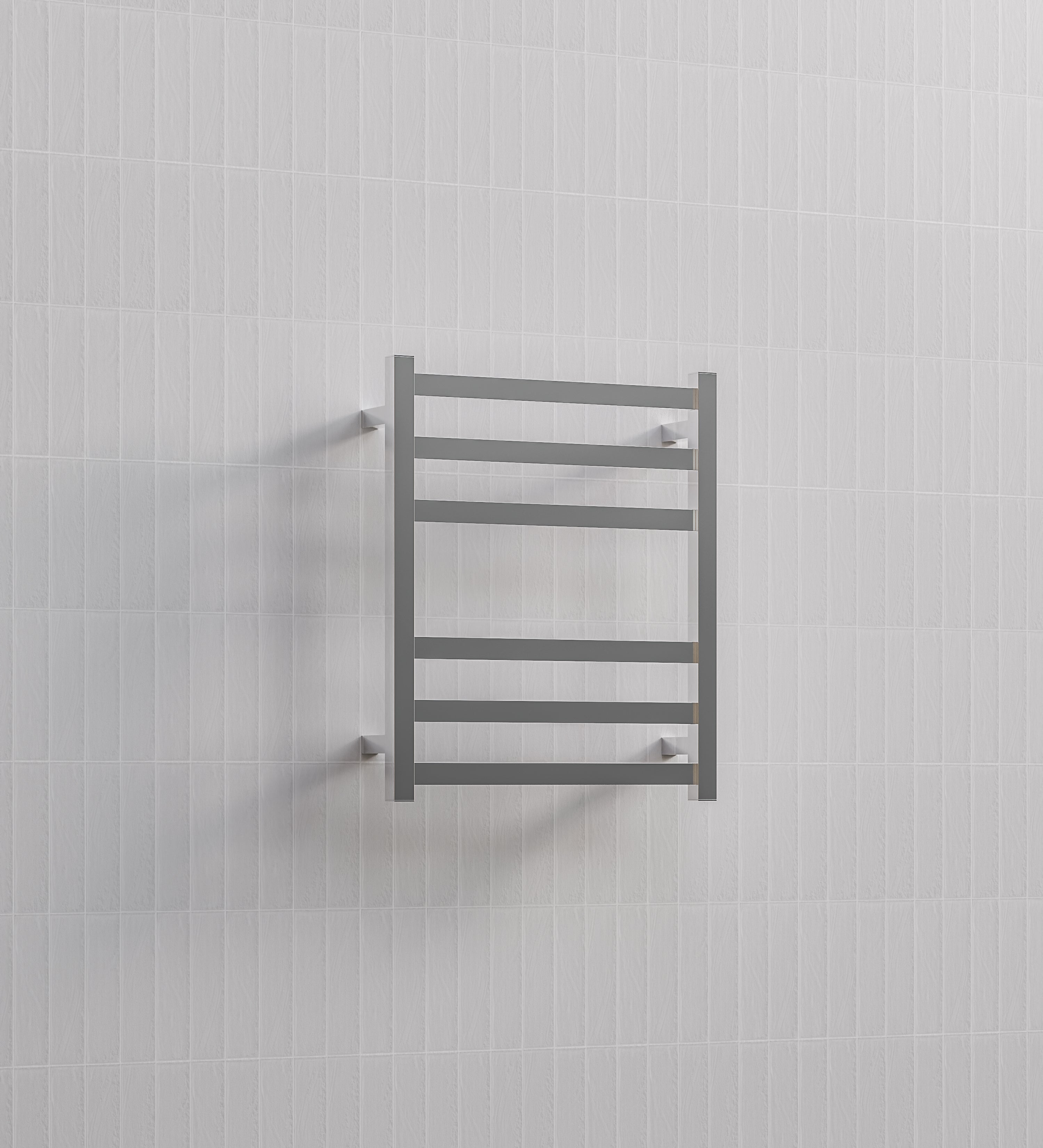 SQUARE HEATED TOWEL LADDER 600X500