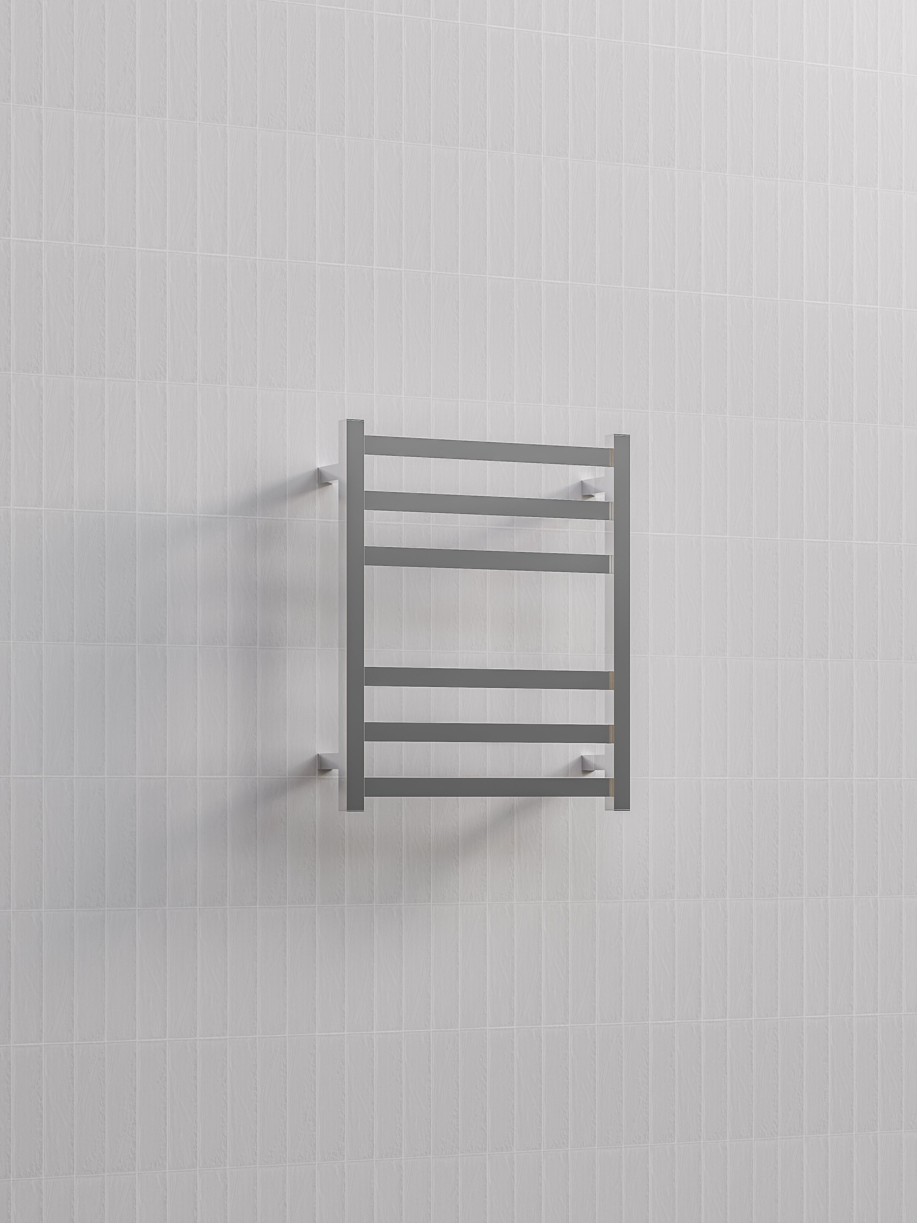 SQUARE HEATED TOWEL LADDER 600X500