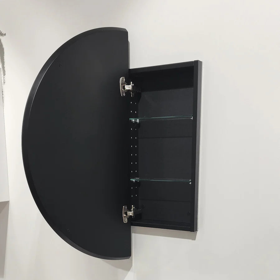 NEO ROUND 850MM INSET MIRROR CABINET