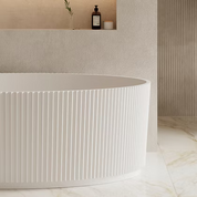 WILLOW 1500 ROUND FREESTANDING BATH - GLOSS WHITE
