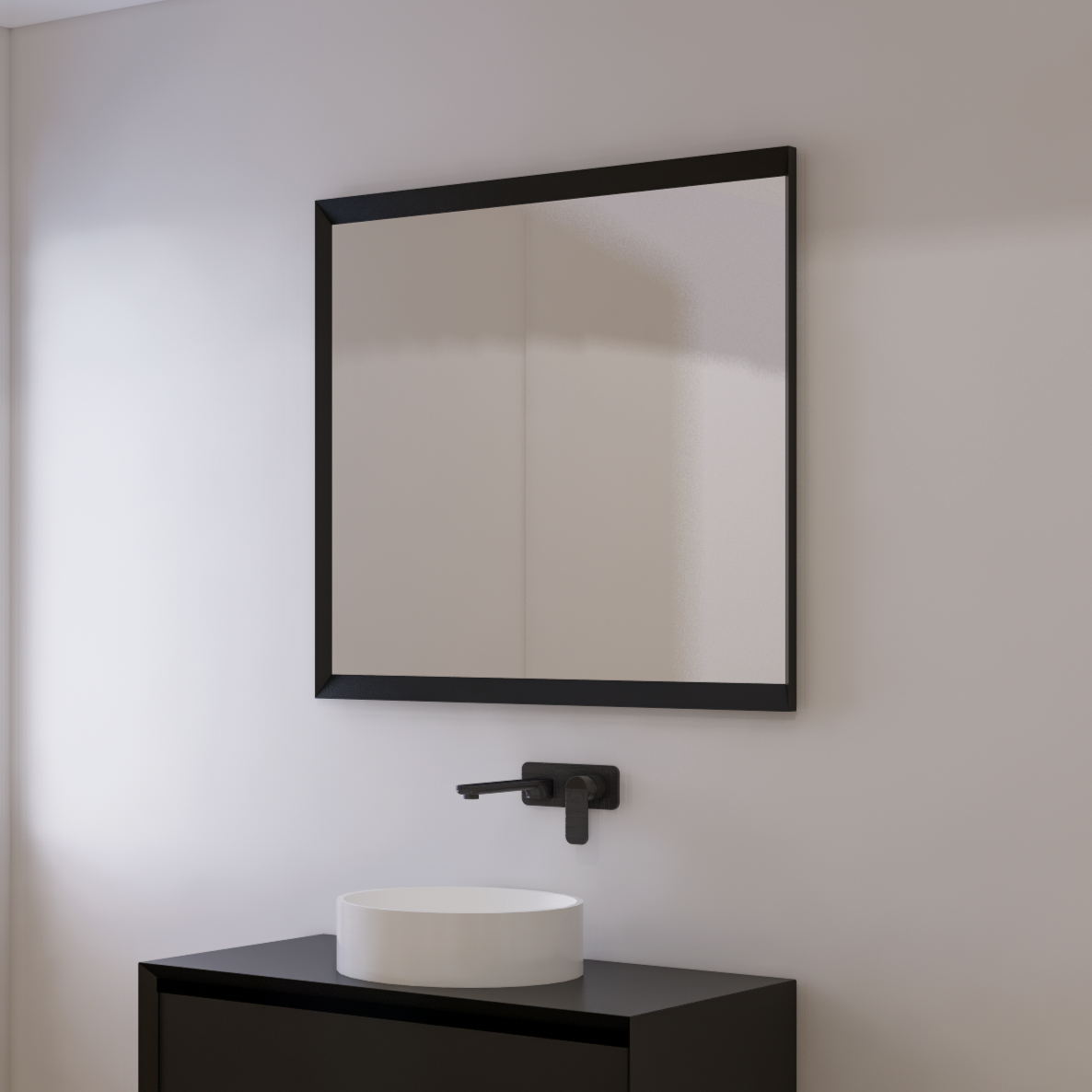 CODE FORM 1790Wx850H FRAMED MIRROR RANGE - BLACK OR WHITE