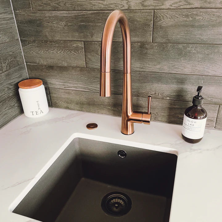 GALIANO PULLOUT SINK MIXER - Brushed Copper