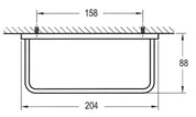 waterware-cubic-hand-towel-holder-205-spec-sheet